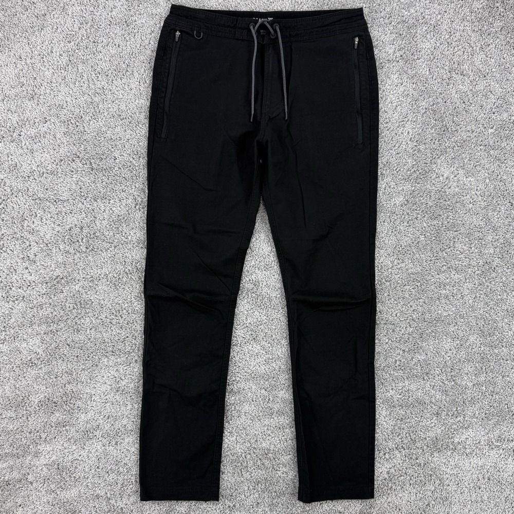 Roark Layover 2.0 Pants Men's 30 Black Traveler Drawstrings Outdoors